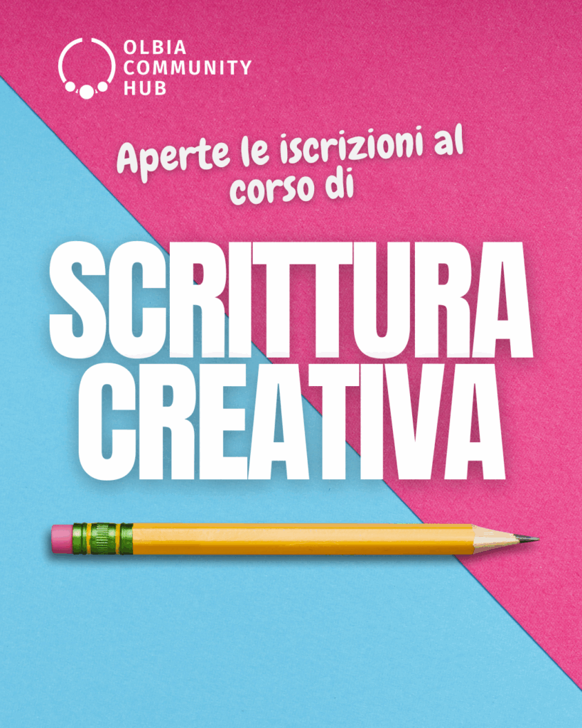 Al via il Corso di Scrittura Creativa al Community Hub di Olbia