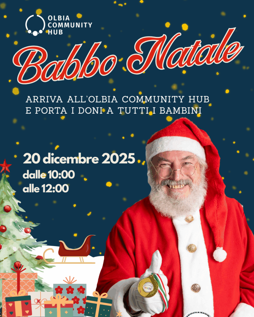 Babbo Natale arriva all’Olbia Community Hub!