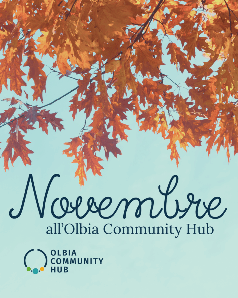 Novembre all’Olbia Community Hub: incontri, servizi e comunità in movimento