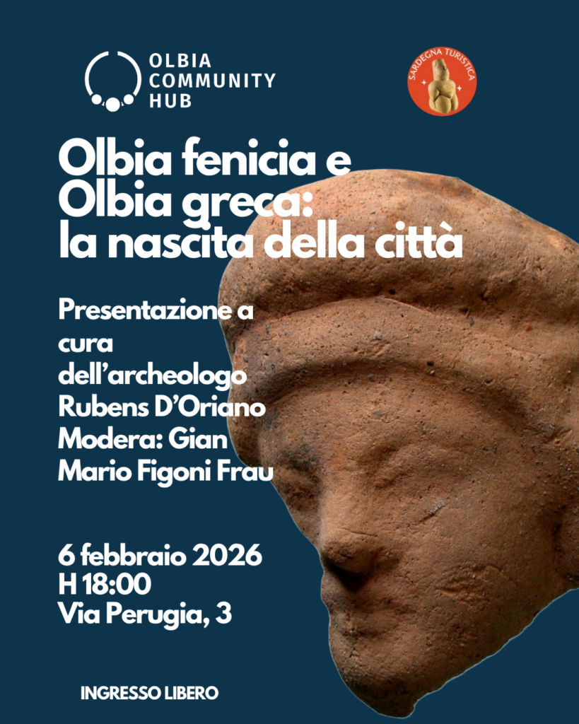 Al via il nuovo ciclo di incontri di archeologia all’Olbia Community Hub “L’altra Sardegna: archeologia e storia millenaria”