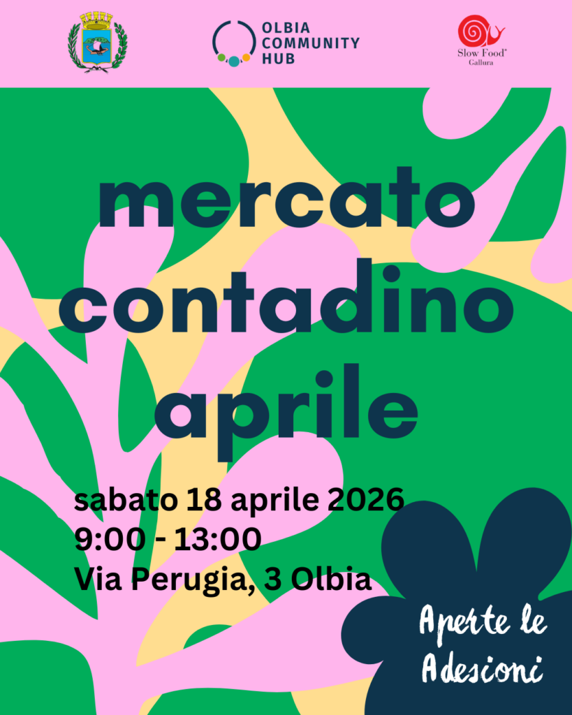 Aprile all’Olbia Community Hub: torna il Mercato Contadino tra sapori, stagioni e comunità