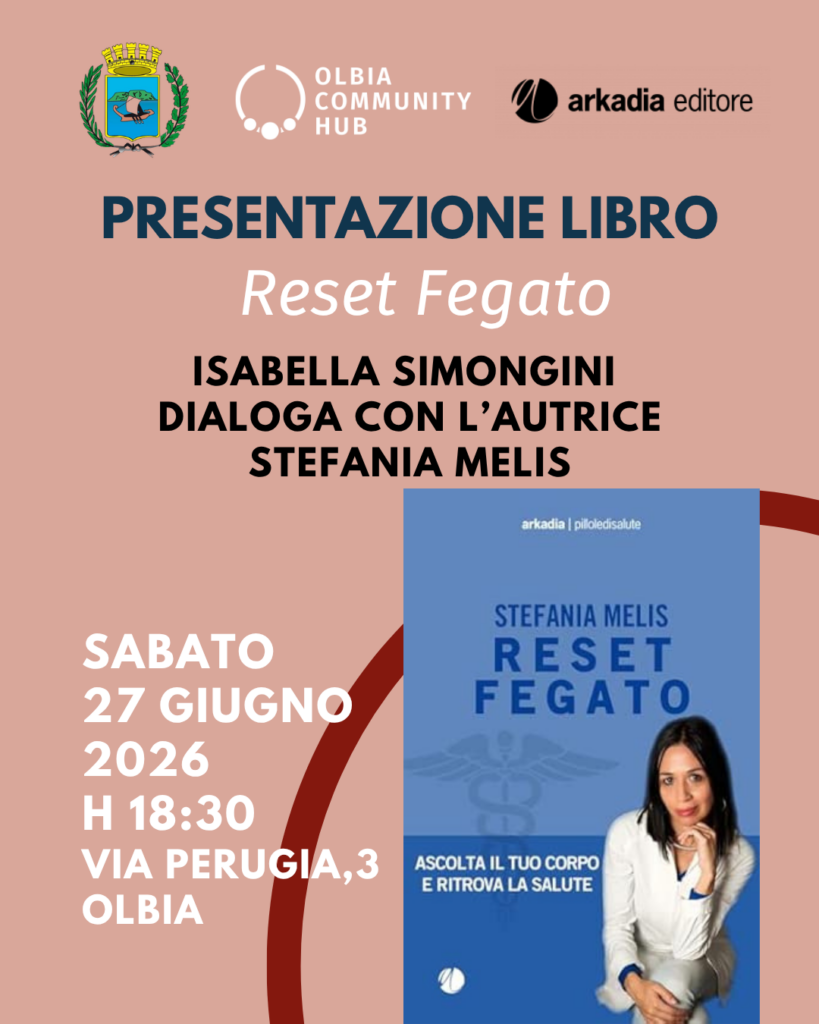 All’Olbia Community Hub la presentazione del libro Reset Fegato di Stefania Melis